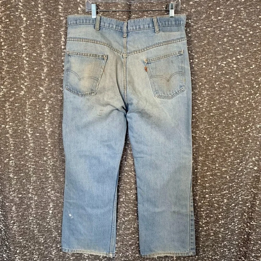Vintage Levi's 517 Orange Tab Bootcut Distressed Denim Jeans Men's‎ 38